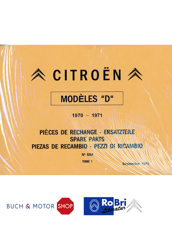 Citroën D Catalogue des pièces détachées No 598